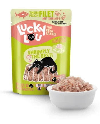 Lucky Lou Extrafood - Filete de atún y camarones en gelatina 70gr
