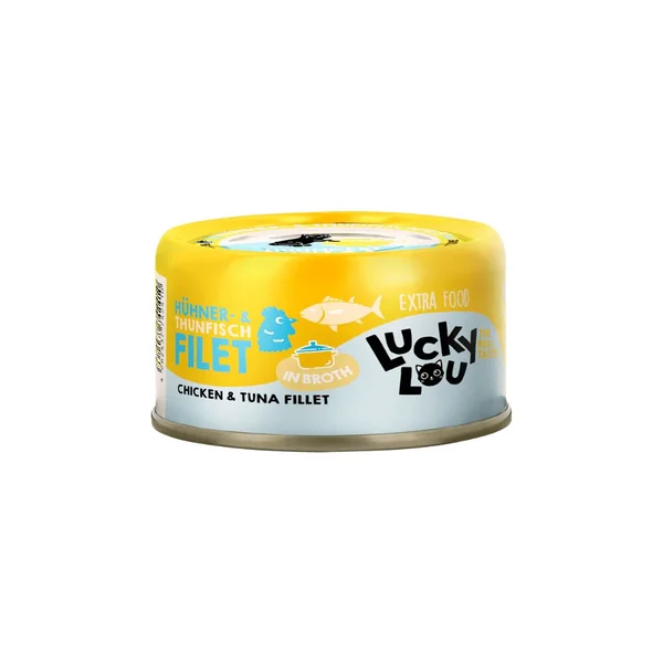 Lucky Lou Extrafood - Filete pollo y atún en caldo 70gr