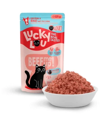 Lucky Lou - Pouch Adult Aves de corral y ternera 125gr