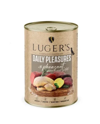 Lugers Daily Pleasure Perro - Lata de faisán, espinacas y patatas