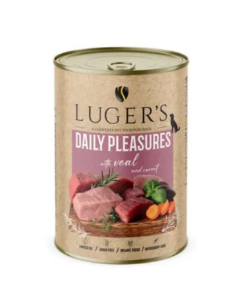 Lugers Daily Pleasure Perro - Lata de ternera con zanahorias