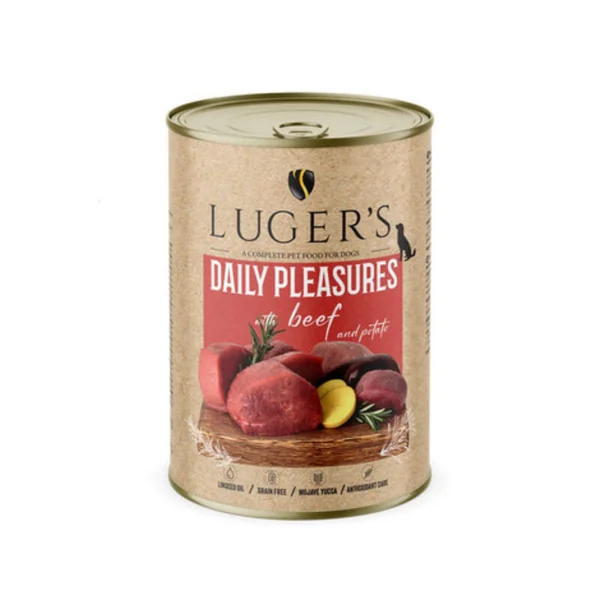 Lugers Daily Pleasure Perro - Lata de ternera y patata