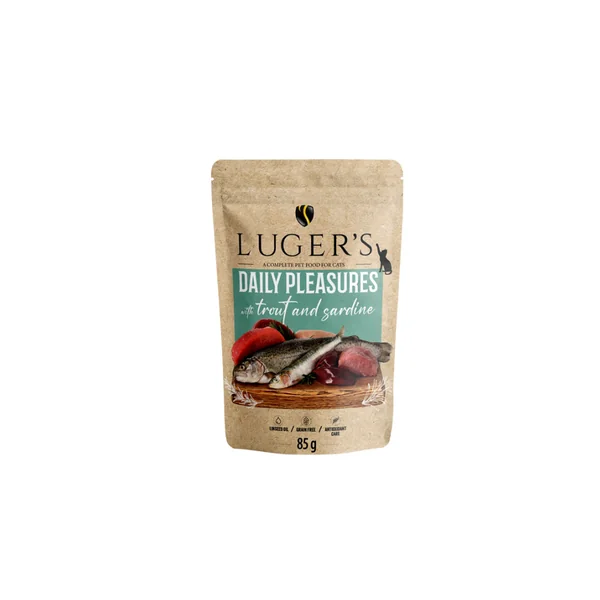 Luger's Daily Pleasure - Pouch con trucha y sardinas 85gr