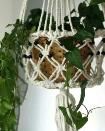 Macetero macramé