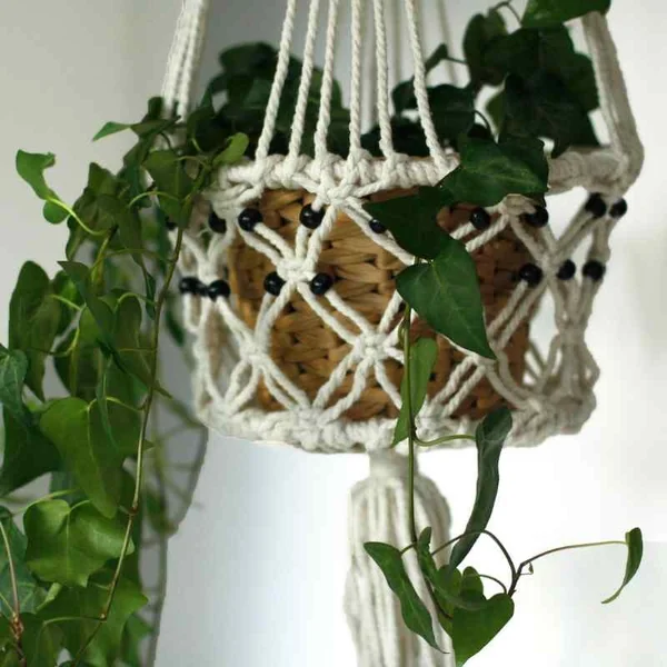 Macetero macramé