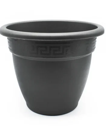 Macetero rendondo de plastico 50 cm Negro