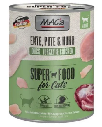 MAC’s Gato Pato, Pavo y Pollo – Comida húmeda completa