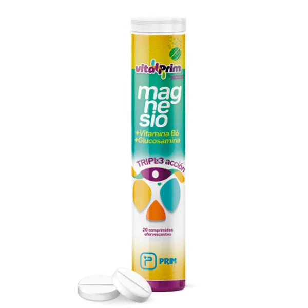 Magnesio Suplemento con Vitamina B6 Glucosamina Triple Acción