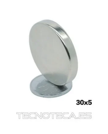 MAGNET002. Iman de neodimio disco 30x5mm