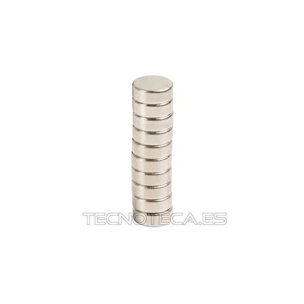 MAGNET5. Iman de neodimio disco 8x3 mm