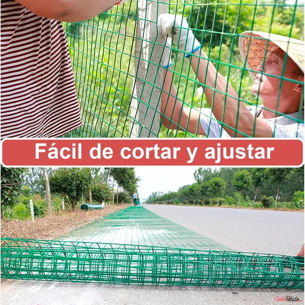 Malla Metálica Plastificada 1X5 Metros Verde