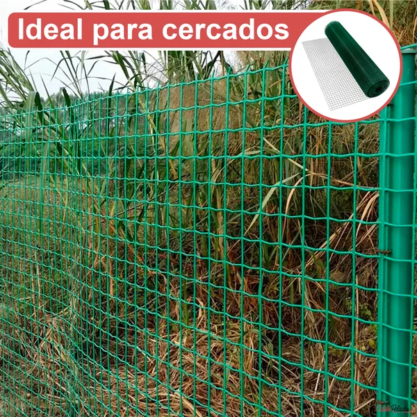 Malla Metálica Plastificada 1X5 Metros Verde