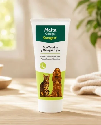Malta Omegas Stangest para Perros y Gatos 100 g – Pasta Digestiva con Omega 3, Omega 6 y Taurina