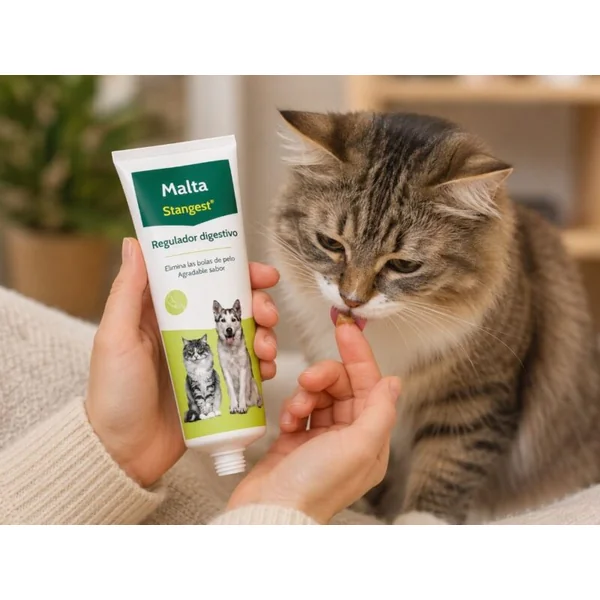 Malta para gatos Stangest Control de las bolas de pelo