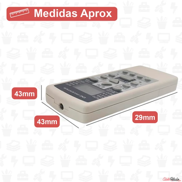 Mando Universal para Aire Acondicionado Fujitsu V2 Blanco