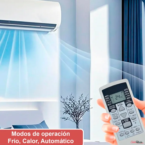 Mando Universal para Aire Acondicionado Fujitsu V2 Blanco
