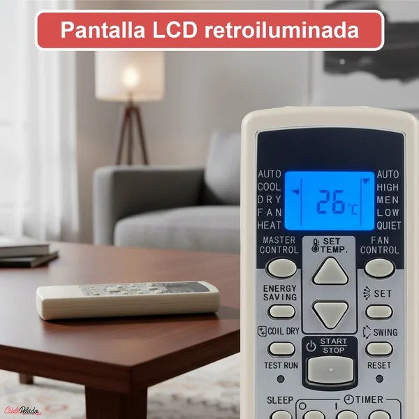 Mando Universal para Aire Acondicionado Fujitsu V2 Blanco