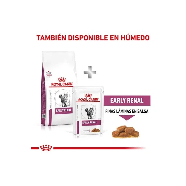 Mantente a la moda con la última selección de Royal Canin Veterinary Feline Early Renal de Productos Para Gatos.