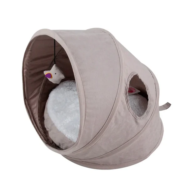 Mantén fácilmente tu estilo con Catshion Pop Cama Cuna Gris Para Gatos - disponible en línea en Gatospetshop.com.