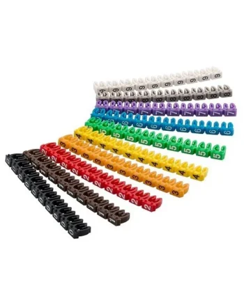 Marcador cables 4.0 mm (100 ud/bolsa) Multicolor