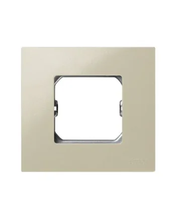 Marco compacto para 1 elemento Simon 27 Play Beige