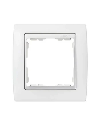 Marco compacto para 1 elemento Simon 82 Blanco
