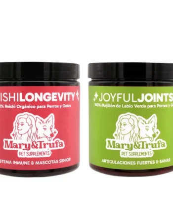 Mary&Trufa Pack Articular Joyful Joints + Reishi Longevity para Perros y Gatos