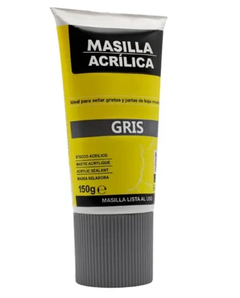 Masilla Acrílica Gris En Tubo 150 gr