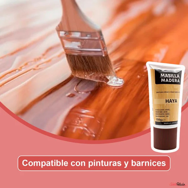 Masilla Madera Haya En Tubo 150 gr
