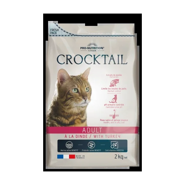Maximiza el almacenamiento con el espacioso Pienso Para Gatos Crocktail Adult Con Pavo en Productos Para Gatos en Bilbao España.