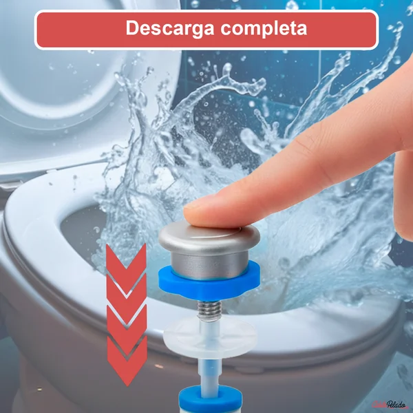 Mecanismo Con Pulsador Descarga Cisterna Blanco