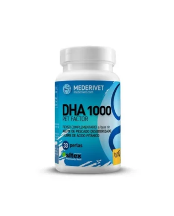 Mederi DHA 1000 Pet Factor. Omega 3 concentrado. A partir de 15kg de peso.