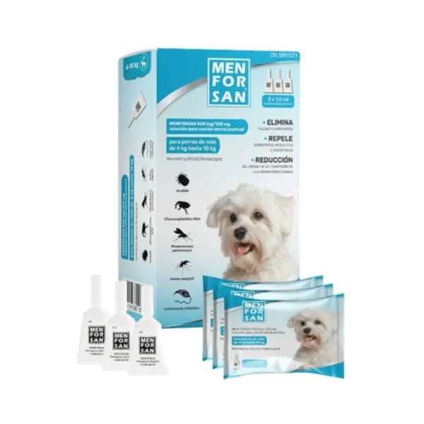 Menforsan Pipetas antiparasitarias perros 3 pipetas