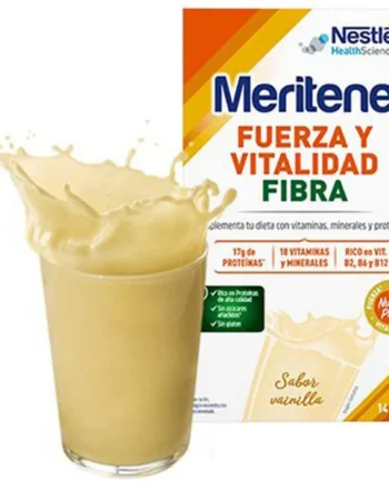 Meritene Batido Multivitamínico con Fibra de 2 Sabores | 15 Sobres