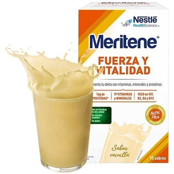 Meritene Batido Multivitamínico de 4 Sabores | 15 Sobres