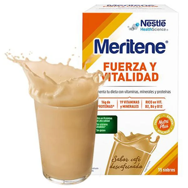 Meritene Batido Multivitamínico de 4 Sabores | 15 Sobres