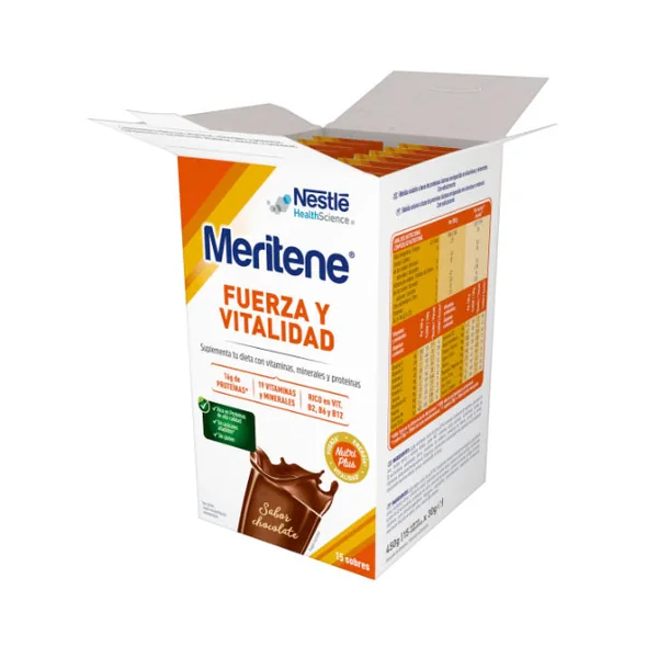 Meritene Batido Multivitamínico de 4 Sabores | 15 Sobres