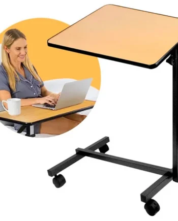 Mesa Auxiliar Plegable con Altura Regulable Tablero Abatible 90°