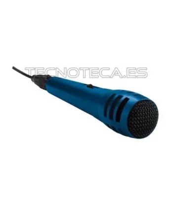 MIC11BL. Microfono de mano dinamico en azul