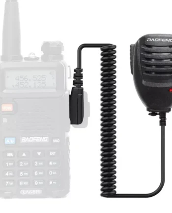 Microfono-altavoz para Walkie Talkie Baofeng UV-5R Negro