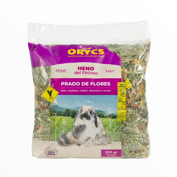 Miniorycs Heno del Pirineo con Flores 500g