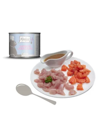 MjaMjam Gato - pavo escaldado con salmón en salsa