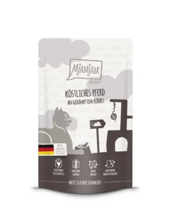 MjaMjaM Gato - Pouch Caballo con calabaza al vapor 125gr