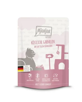 MjaMjaM Gato - Pouch Camarones con jugoso pollo 125gr