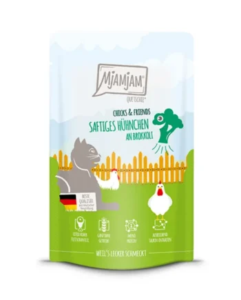 MjaMjaM Gato - Pouch Chick&Friends Pollo con brócoli 125gr