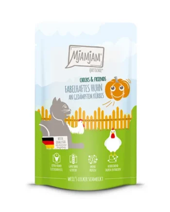 MjaMjaM Gato - Pouch Chick&Friends Pollo con calabaza 125gr