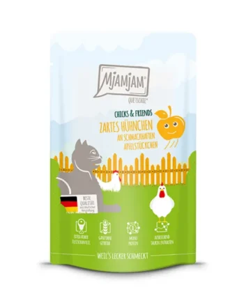 MjaMjaM Gato - Pouch Chick&Friends Pollo con manzana 125gr