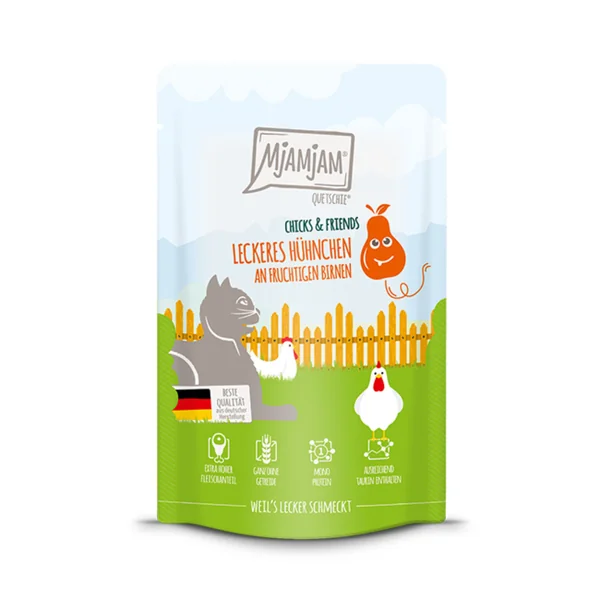MjaMjaM Gato - Pouch Chick&Friends Pollo con pera 125gr