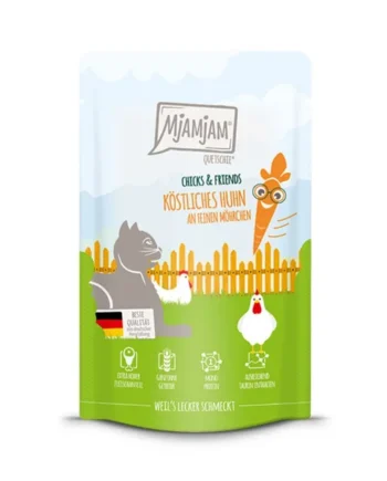 MjaMjaM Gato - Pouch Chick&Friends Pollo con zanahoria 125gr
