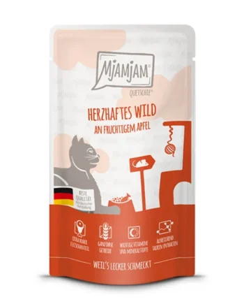 MjaMjam Gato - Pouch de Ciervo con Manzana